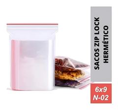 SACO PLASTICO ZIP TALGE N02 6X9 C/10