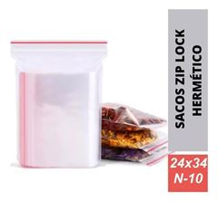 SACO PLASTICO ZIP TALGE N10 24X34 C/100