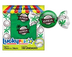 LUCKYFEST EMB TRUFA SABOR COCO PC/100