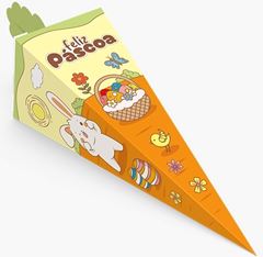 CONE CENOURA PASCOA COLORIR PC/10UN