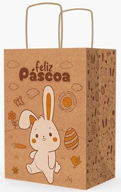 SACOLA ECO PP PASCOA COLORIR PC/10UN