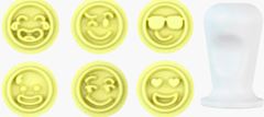 BLUESTAR KIT CARIMBO EMOCOES AMARELO 2CM