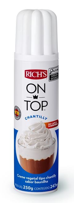 RICH CREME CHANTILLY SPRAY ON TOP 250G 1L