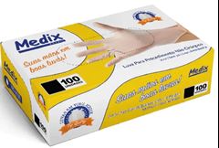 LUVA VINIL S/PO GG MEDIX PC/100UN