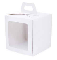 CAIXA BOLO CUBO VISOR 21-18 BRANCA