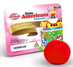 ARC PASTA AMERICANA ARCOLOR VERMELHO 250G