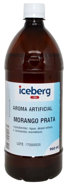 ICEBERG AROMA MORANGO LINHA PRATA 960ML