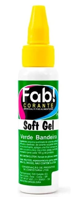FAB CORANTE SOFTGEL ALIM VERDE BAND 25G
