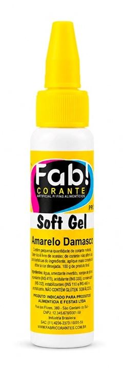 FAB CORANTE SOFTGEL AMARELO DAMASCO 25G