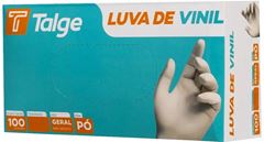 LUVA VINIL TALGE S/PO (P) CX100UN