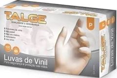 LUVA VINIL TALGE C/PO (P) CX100UN
