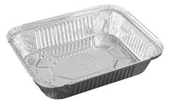 EMBALAGEM RETANGULAR, WYDA, EM ALUMINIO, D-5, COM TAMPA, 1150ML, CAIXA COM 100 UNIDADES