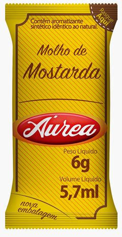 SACHE MOSTARDA AUREA 6G CAIXA COM 196 UNIDADES