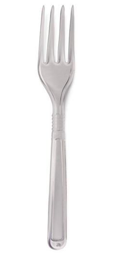 GARFO REFEIÇÃO LINHA FORTE, CRISTAL, STRAWPLAST, CAIXA COM 10 PACOTES DE 50 UNIDADES