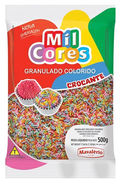 GRANULADO CROCANTE, MAVALÉRIO, COLORIDO, 500G